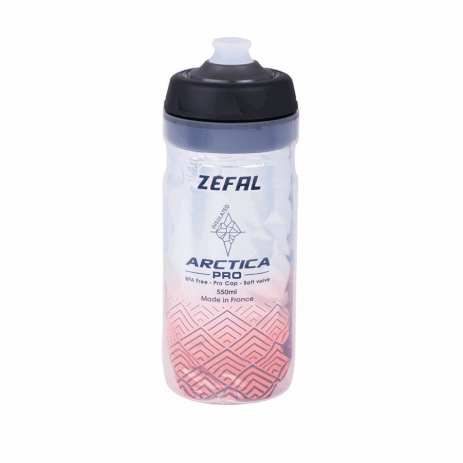 Botella agua termal arctica pro 550ml plata/rojo - 1