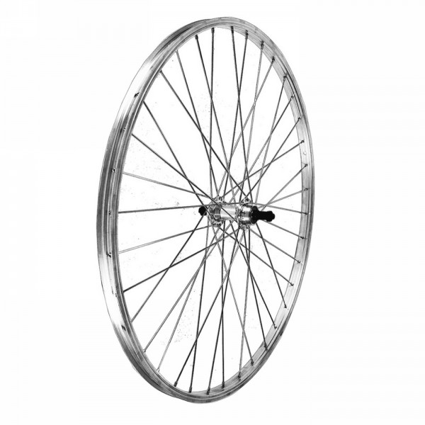 Ruota 28" 700 ctb posteriore sgancio rapido 7v su cuscinetti v-brake - 1 - Ruote complete - 8053329969291