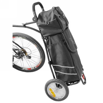 Shopping bike trailer stalwart shop 2 m-wave, dimensions approx. 125 x 56 x 90 cm, max. load / capacity: 21.4kg // 74l, - 3