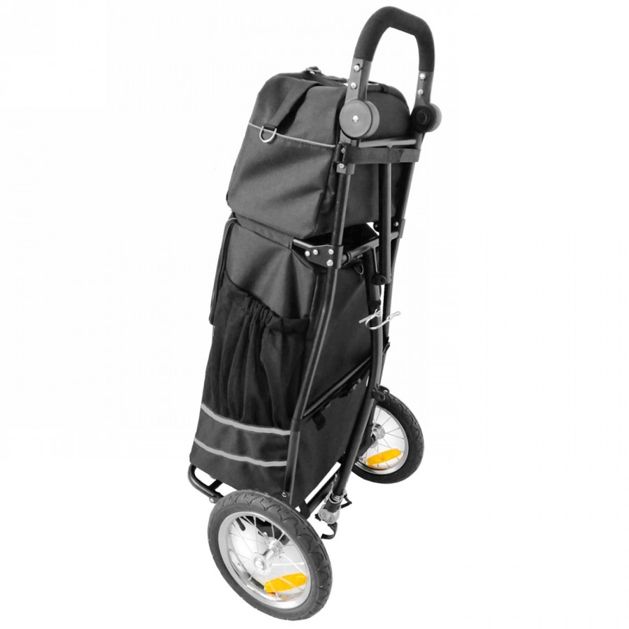 Shopping bike trailer stalwart shop 2 m-wave, dimensions approx. 125 x 56 x 90 cm, max. load / capacity: 21.4kg // 74l, - 5