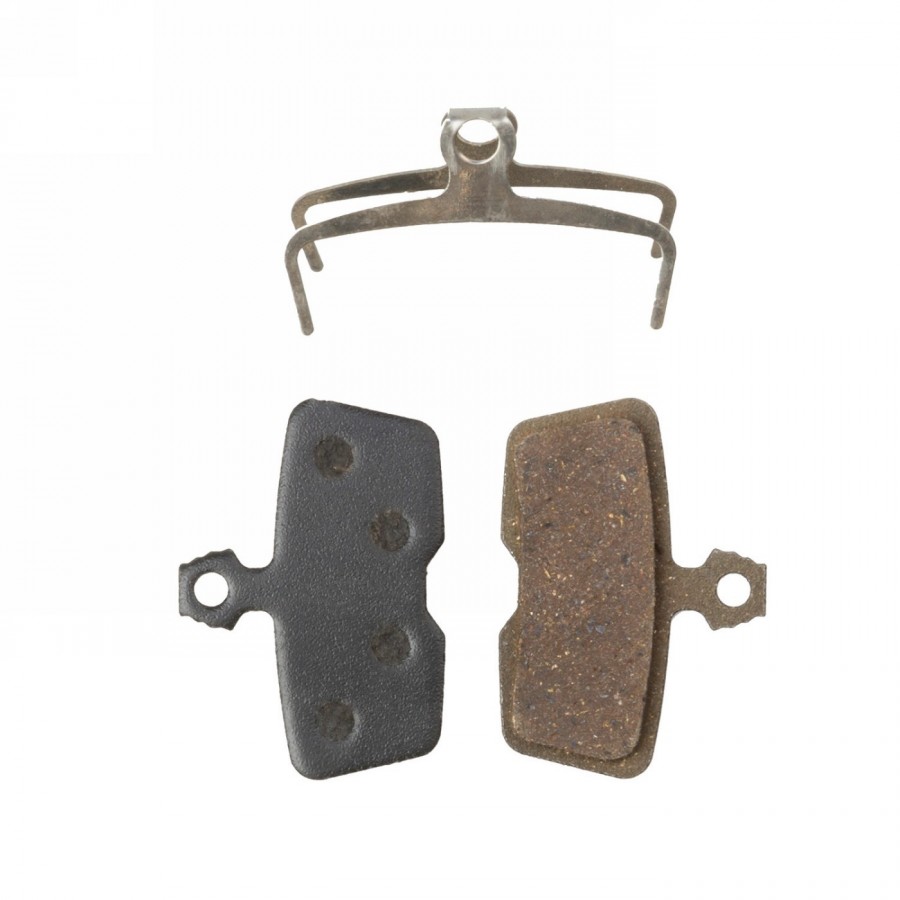 Brake pads, organic, for avid disc brakes: code, with spring, 1 pair for front or rear, in m-wave blister pack - 1