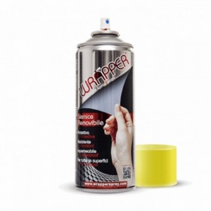Envoltura de lata de pintura removible amarillo fluo ml 400 - 1
