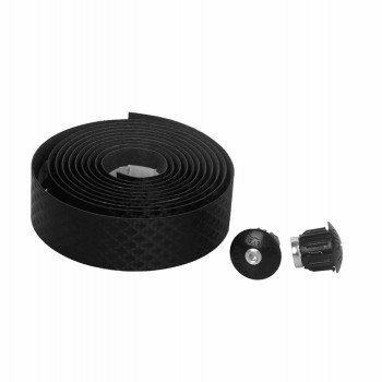 Silva mio black handlebar tape with caps - 1