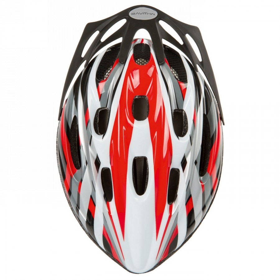 Helmet for adults/youths, active, design: red, size m 53 - 57 cm, with ring system, box - 3