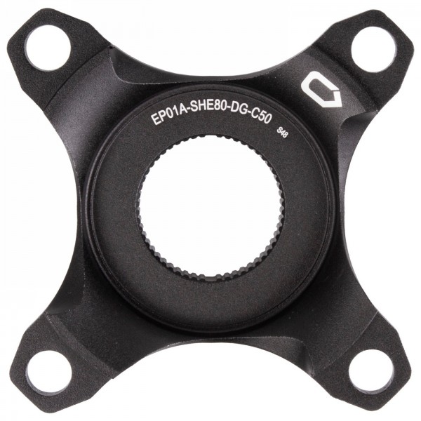 Ragno, per sistema shimano e7000/e8000, per linea catena 50 mm, alluminio, con supporto paracatena, anodizzato nero, su - 1 - Sp