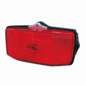 Battery rear light 105x50x30mm with 2 red leds with 2 functions - 1