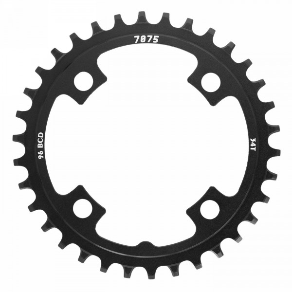 Single chainring 34t - bcd 96mm black for crankset (305850640) - 1