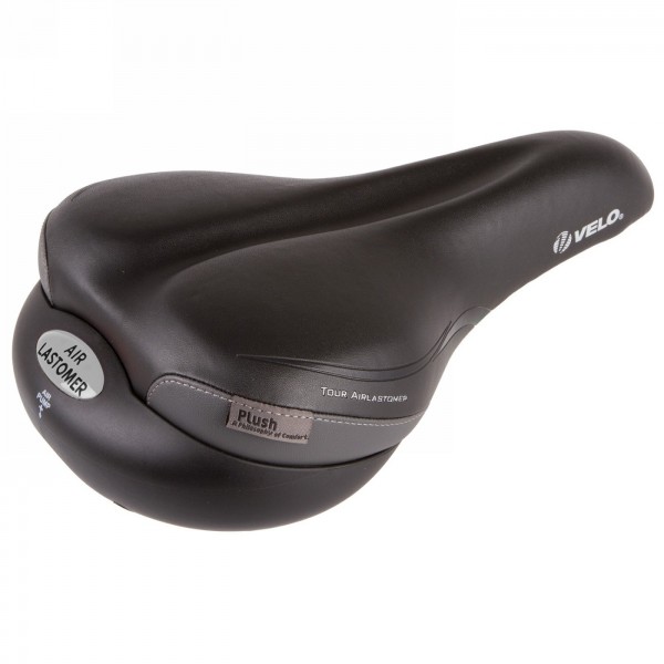 Sattel velo plush, tour airlastomer, 270/290 x 180 mm, schwarz, nur 665g, auf karte - 1