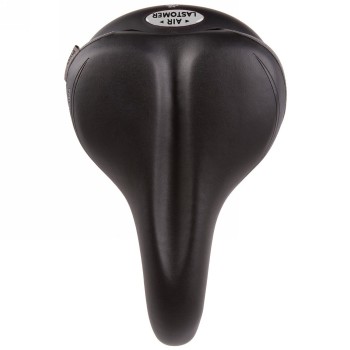 Saddle velo plush, tour airlastomer, 270/290 x 180 mm, black, only 665g, on card - 2