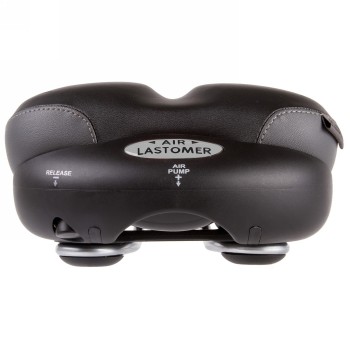 selle velo plush, tour airlastomer, 270/290 x 180 mm, noir, seulement 665g, sur carte - 3