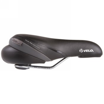 Saddle velo plush, tour airlastomer, 270/290 x 180 mm, black, only 665g, on card - 4