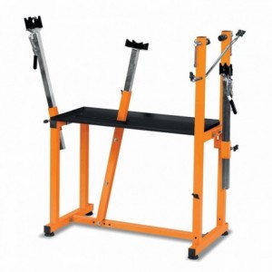 Pro 1020x780x470mm equipped bench with support and wheel center - 1