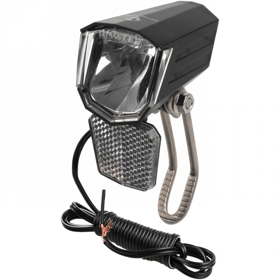 Dynamo front light apollon d 50, 50 lux, 6v/2.2w, with removable reflector, with holder, with german test mark, oem - 1