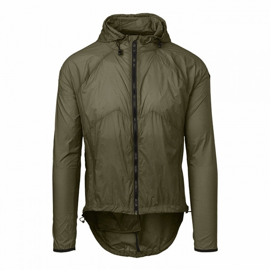 Wind-kapuzenjacke venture unisex militärgrün größe m - 1