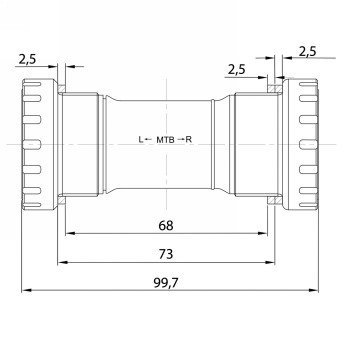 palier intérieur pour mtb-krg, noir - 2