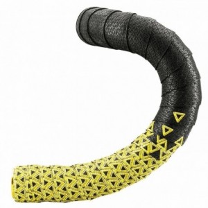 Handlebar tape loop 2,5x30x2000mm in pu+eva black/yellow - 1