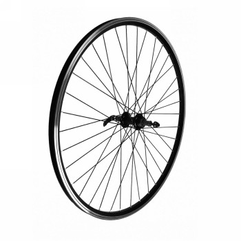 Roue 26 " chenilles arriere noir qr - filetage 6/7v v-brake - 1