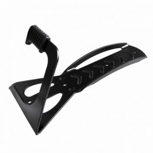 Single wall mounted hook in black foldable metal - 1