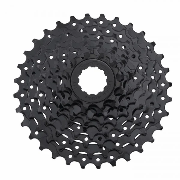 Cassette mtb 9v x 11/36 dientes en acero negro - cuerpo shimano - 1