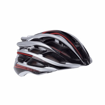 Helm in-mold s-199 grau / schwarz / rot m 52/58 - 1