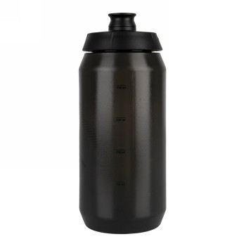 M-wave PBO 550 water bottle, plastic, 550 ml, black/black/black transparent, on card - 2