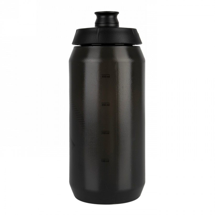 M-wave PBO 550 water bottle, plastic, 550 ml, black/black/black transparent, on card - 2