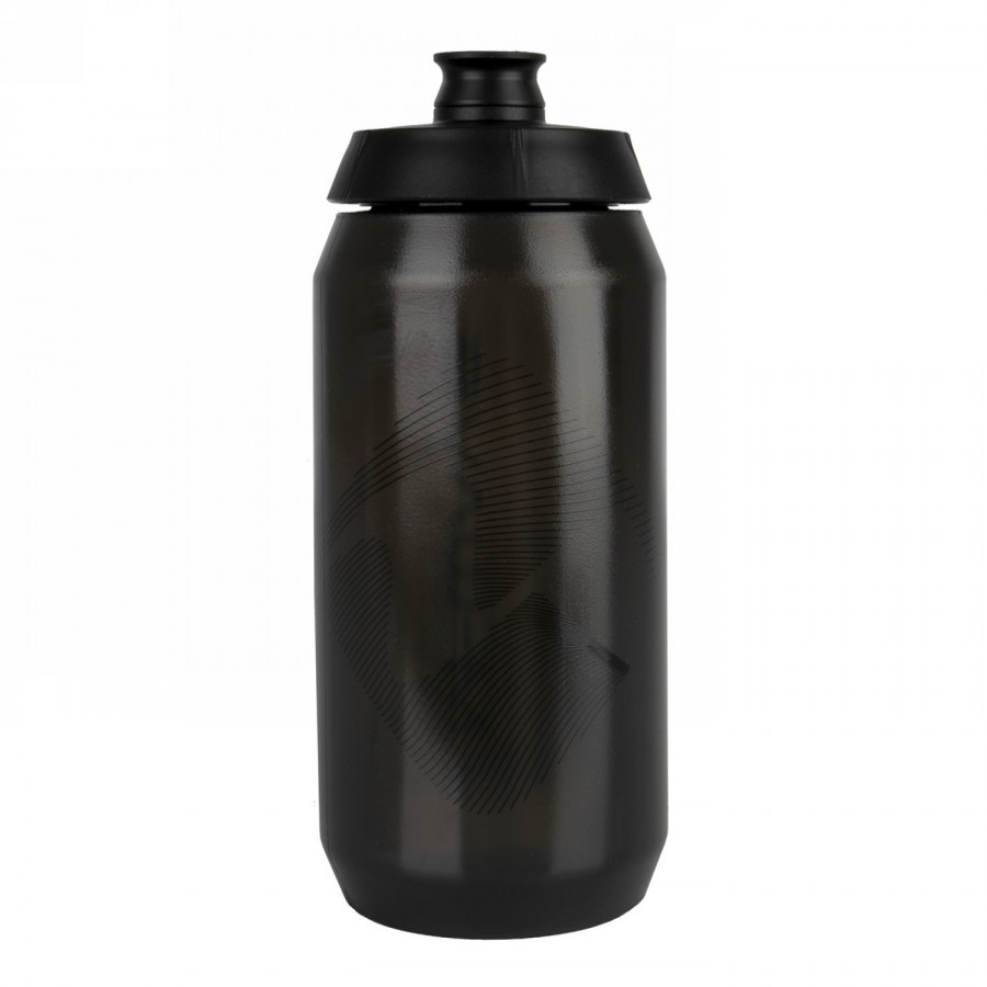 M-wave PBO 550 water bottle, plastic, 550 ml, black/black/black transparent, on card - 3