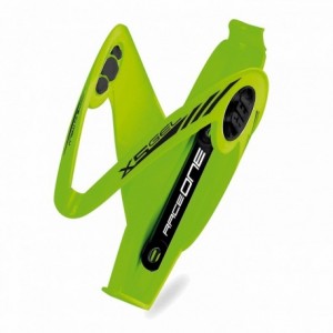 X5 bottle cage in polycarbonate gel green/black glossy finish - 1