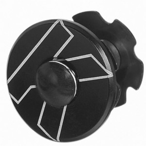 Jeu de capuchons de fixation à tête araignée 1-1/8" aluminium noir - 1