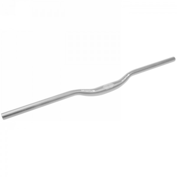 Mtb handlebar a-rise 700, m-wave, aluminium, silver anodised, 700 mm, for clamping 31.8 mm, 10° bent, height: 30 mm, on card - 1