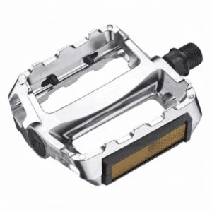 Coppia pedali corpo unico alluminio silver - 1 - Pedali - 