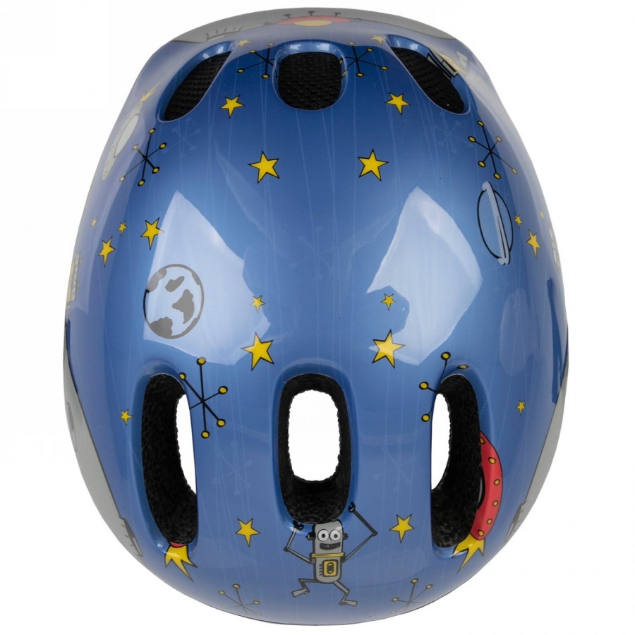 Casco infantil kid-s, diseño: space, con material reflectante, talla s 52 - 57 cm, caja - 3