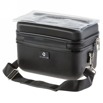 Hard-shell handlebar bag, m-wave 'utrecht hc', black - 1