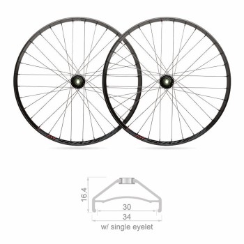 Coppia di ruote mtb ready tubeless 30mm x 27,5 shimano 10/11v - 1 - Ruote complete - 8005586216670