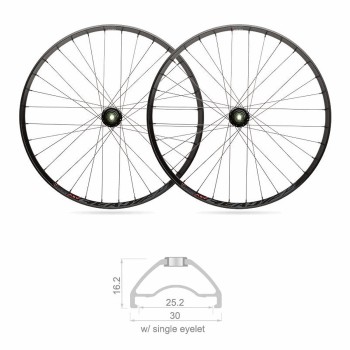 Pair of mtb wheels ready tubeless 25mm x 27.5 shimano 10s - 1