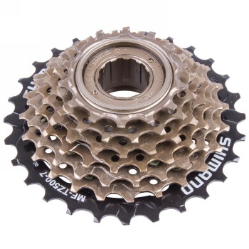 freewheel sprocket, shimano mf-tz500-7, 7-speed 14-16-18-20-22-24-28t, bulk - 1