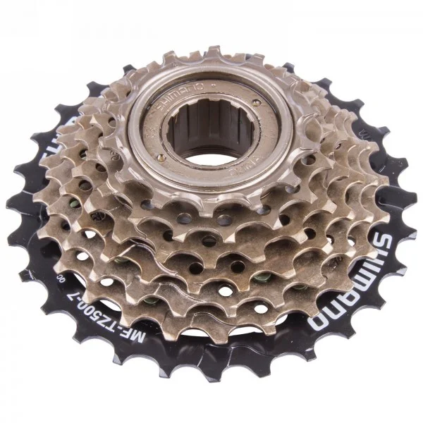 Pignon de roue libre, shimano mf-tz500-7, 7-speed 14-16-18-20-22-24-28t, bulk - 1