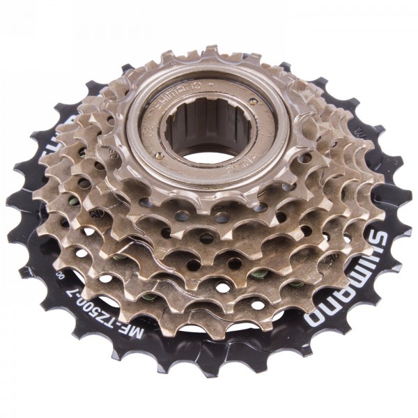 Pignone a ruota libera, shimano mf-tz500-7, 7 velocità 14-16-18-20-22-24-28t, sfuso - 1 - Cassette - 0698238566193