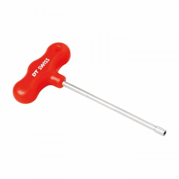 Quadred nipple wrench red for 3.2 mm square spokes - 1