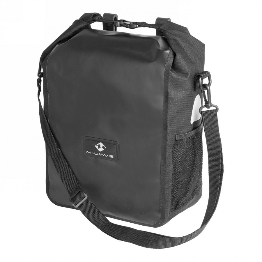 Side bag, m-wave, waterproof, attaches to the right or left side of the carrier, 26 x 13 x 47 cm (lxwxh), - 1