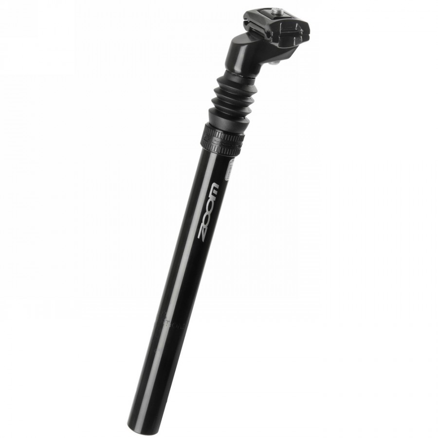 Seat post zoom, aluminium, black, 350 x 31.6 mm, suspension (35 mm), adjustable play and preload, with scale - 1