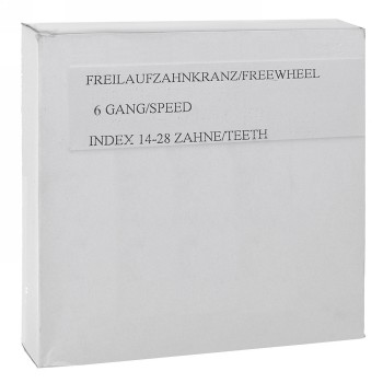 Frl-zahnkranz, 6-fach, 14-28 zähne, index, schwarz/braun, ek - 2