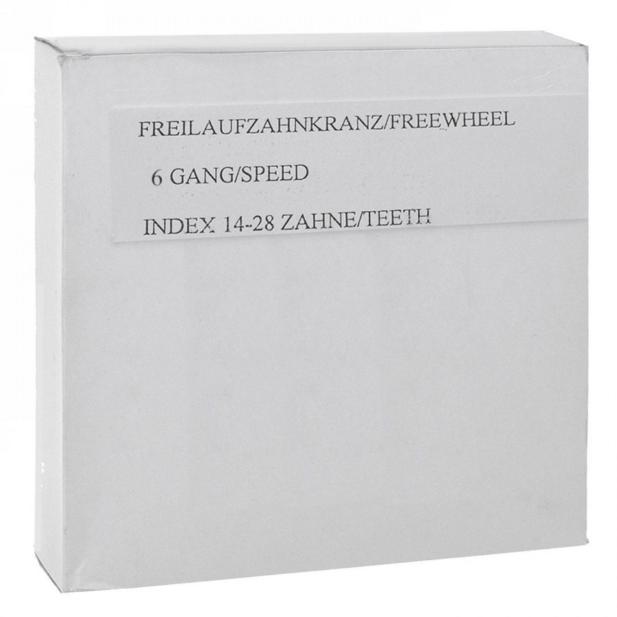 Frl-zahnkranz, 6-fach, 14-28 zähne, index, schwarz/braun, ek - 2