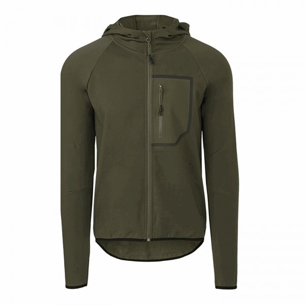 Veste à capuche venture dwr tech unisex army green avec capuche taille m - 1