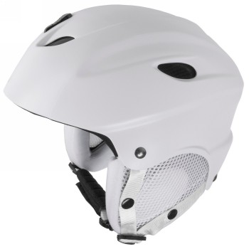 Ski helm, design: matt weiß, größe s 52 - 55 cm, mit ringsystem, mit abnehmbaren ohrenpads, mit verschließbaren - 1