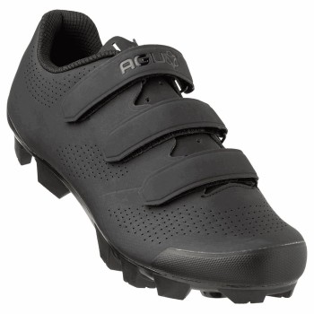 Mtb-schuhe m410 unisex schwarz – nylonsohle und klettverschluss größe 44 - 1