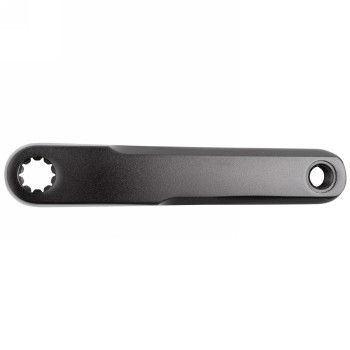 Crank, right, isis mount, for bosch gen 2+4+brose system, aluminium, 175 mm, black anodised, 5 mm offset, mv - 1