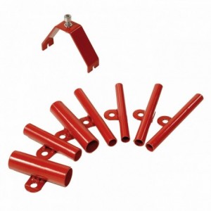 Thru axle adapters for front fork red - 1