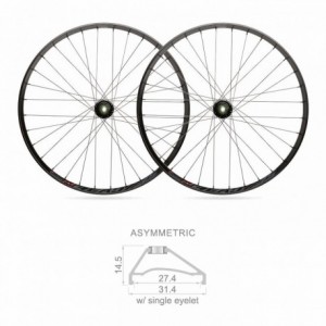 Pair of mtb wheels ready tubeless 27mm x 29 shimano 10/11s - 1
