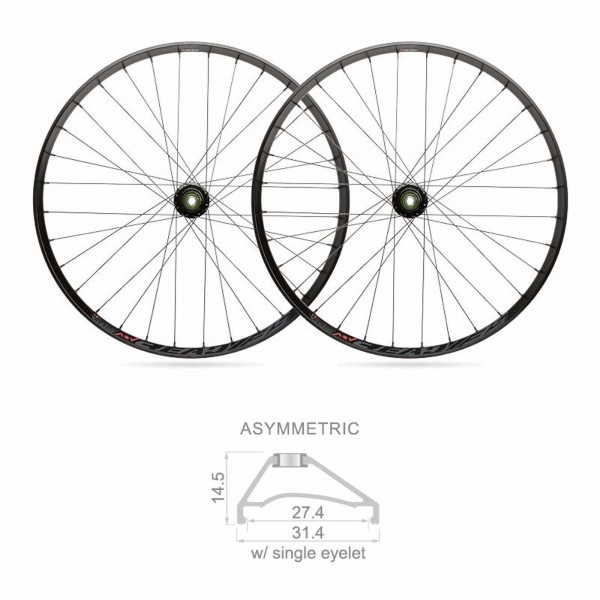 Coppia di ruote mtb ready tubeless 27mm x 29 shimano 10/11v - 1 - Ruote complete - 8005586216700